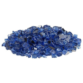 Cobalt Reflective Fire Glass - 1/2" - 10 lbs. - modofire🔥