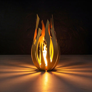 Comet Crash Metal Fire Sculpture - Modofire