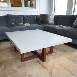 Concrete Rectangle Table Top with Subdeck, 2" - Modofire