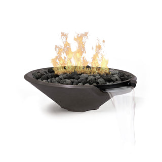 Conic Cast Fire & Water Spillway Bowl - Cast Stone Honed Finish - modofire🔥