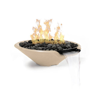 Conic Cast Fire & Water Spillway Bowl - Cast Stone Honed Finish - modofire🔥