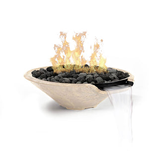 Conic Cast Fire & Water Spillway Bowl - Cast Stone Natural Finish - modofire🔥