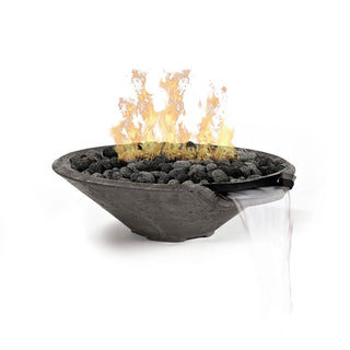 Conic Cast Fire & Water Spillway Bowl - Cast Stone Natural Finish - modofire🔥