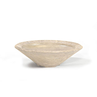 Conic Cast Planter / Water Bowl - Cast Stone Natural Finish - modofire🔥