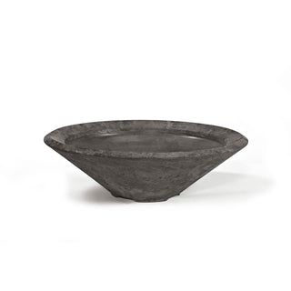 Conic Cast Planter / Water Bowl - Cast Stone Natural Finish - modofire🔥