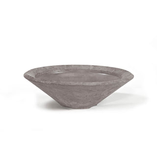 Conic Cast Planter / Water Bowl - Cast Stone Natural Finish - modofire🔥