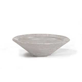 Conic Cast Planter / Water Bowl - Cast Stone Natural Finish - modofire🔥