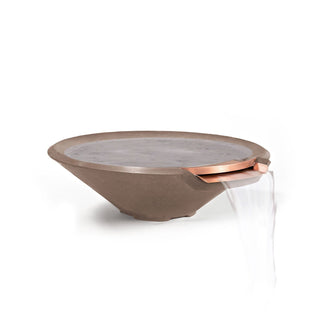 Conic Cast Water Spillway Bowl - Cast Stone Honed Finish - modofire🔥