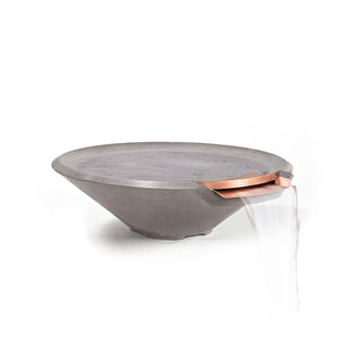 Conic Cast Water Spillway Bowl - Cast Stone Honed Finish - modofire🔥