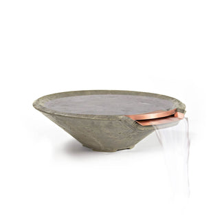 Conic Cast Water Spillway Bowl - Cast Stone Natural Finish - modofire🔥