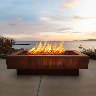 Coronado Rectangle Fire Table - Corten Steel - Modofire