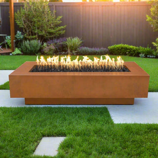 Coronado Rectangle Fire Table - Corten Steel - Modofire