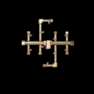 CROSSFIRE® Brass Burner with WATERSTOP® • 60K- 560K BTU • Round/Square - Modofire