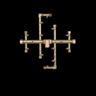 CROSSFIRE® Brass Burner with WATERSTOP® • 60K- 560K BTU • Round/Square - Modofire