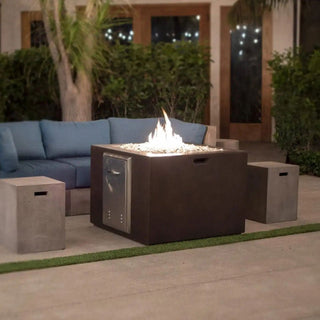 Cube Fire Pit - Concrete (GFRC) - LP - Modofire