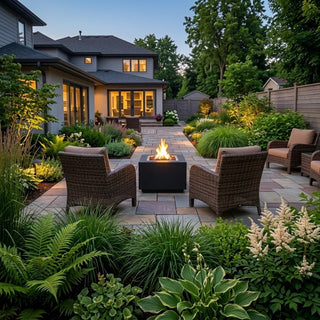 Quad Studio Fire Pit • Hidden Tank