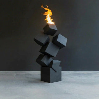 Cubestack Fire Sculpture - Modofire