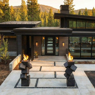 Cubestack Fire Sculpture - Modofire