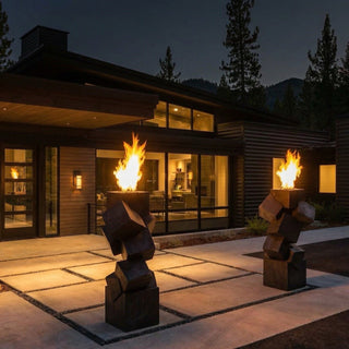 Cubestack Fire Sculpture - Modofire