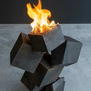 Cubestack Fire Sculpture - Modofire