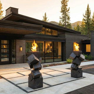 Cubestack Fire Sculpture - Modofire