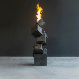 Cubestack Fire Sculpture - Modofire