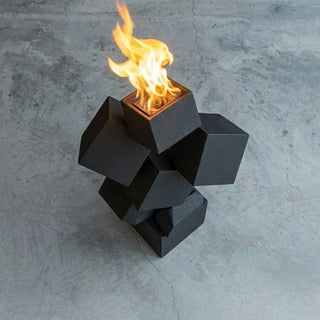 Cubestack Fire Sculpture - Modofire