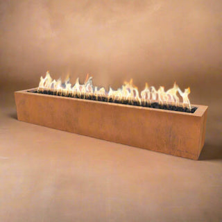 Eaves Rectangle Fire Pit - Corten Steel - Modofire