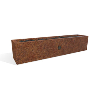 Eaves Rectangle Fire Pit - Corten Steel - Modofire