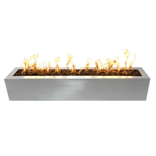 Eaves Rectangle Fire Pit - Stainless Steel - Modofire