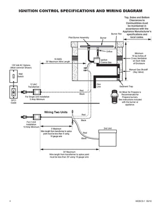 Electronic Control System • Up to 260k BTU • 12 - 30V AC or DC Input (battery available) - Modofire