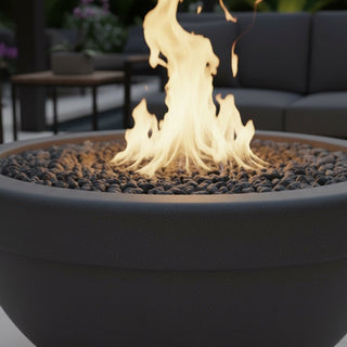 Executive Round Fire Bowl - Concrete (GFRC) - Modofire