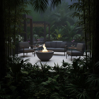 Executive Round Fire Bowl - Concrete (GFRC) - Modofire