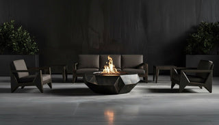 Facet Flame Fire Pit Table - Modofire
