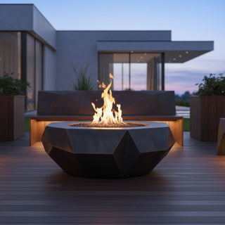 Facet Flame Fire Pit Table - Modofire