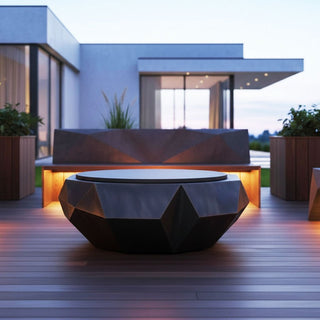 Facet Flame Fire Pit Table - Modofire