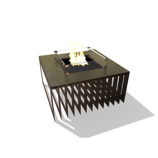 Fins Square Fire Table - Modofire