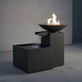 Fire Bowl Falls Fire & Water Feature - Modofire