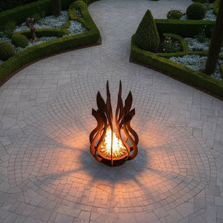 Flame Bloom Metal Fire Sculpture - Modofire
