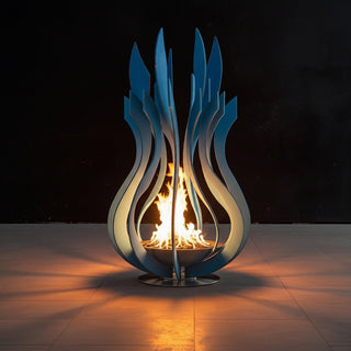 Flame Bloom Metal Fire Sculpture - Modofire