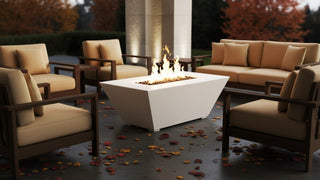 Geo Rectangle Fire Table - Concrete (GFRC) - Modofire