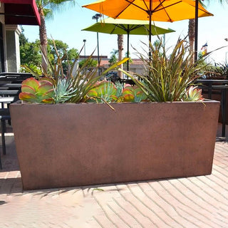 Geo Rectangle Planter Box - Concrete (GFRC) - Modofire