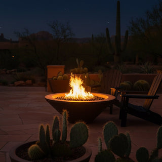 Geo Round Fire Bowl - Concrete (GFRC) - Modofire