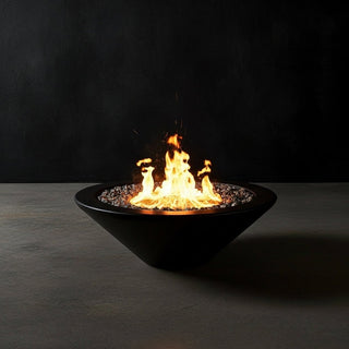 Geo Round Fire Bowl - Concrete (GFRC) - Modofire