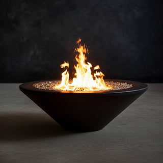 Geo Round Fire Bowl - Concrete (GFRC) - Modofire