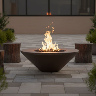 Geo Round Fire Table - Concrete (GFRC) - Modofire