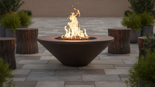Geo Round Fire Table - Concrete (GFRC) - Modofire