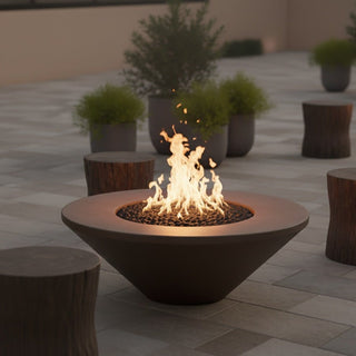 Geo Round Fire Table - Concrete (GFRC) - Modofire