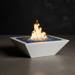 Geo Square Fire Bowl - Concrete (GFRC) - Modofire