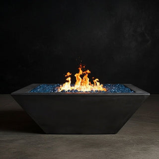 Geo Square Fire Bowl - Concrete (GFRC) - Modofire